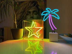 Star infinity mirror LED Neon Sign -