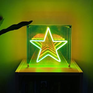 Star infinity mirror LED Neon Sign -