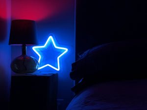 Star LED sign - White
