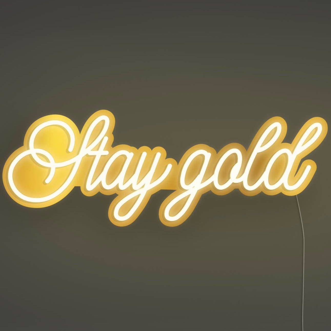 Stay Gold Metallic LED Neon Sign - Small