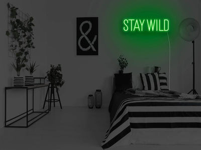 Stay Wild LED Neon Sign - Green