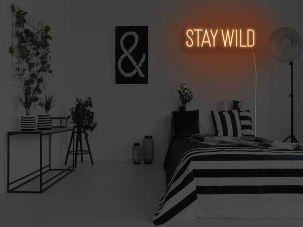 Stay Wild LED Neon Sign - Orange