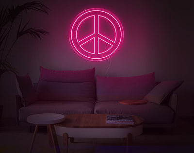 Steering Wheel LED Neon Sign - 23inch x 24inchHot Pink