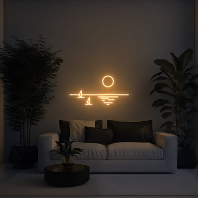 Sunset Aesthetic LED Neon Sign - 30 InchWarm White