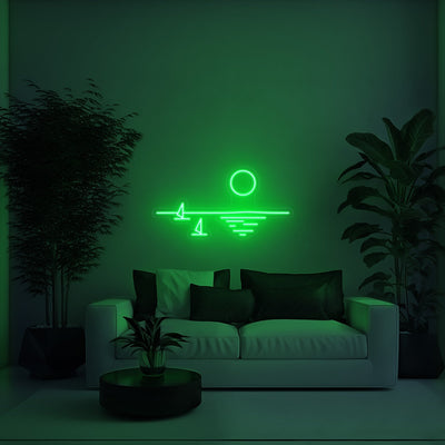 Sunset Aesthetic LED Neon Sign - 30 InchGreen