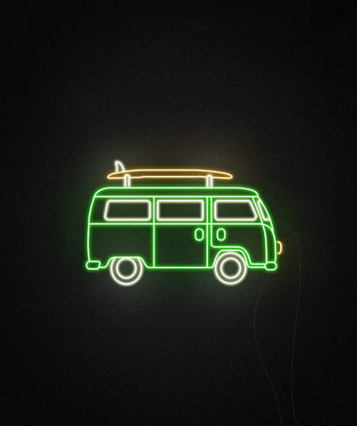 Surfer Caravan Neon Sign -