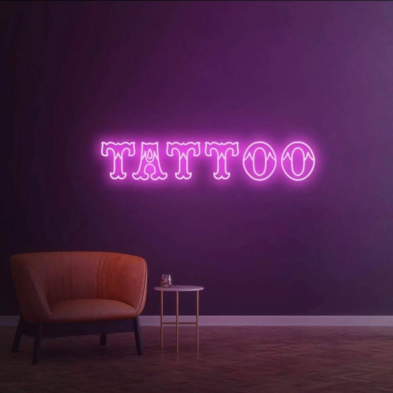 TATTOO NEON SIGN - Pink30 inches