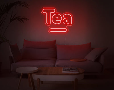 Tea V1 LED Neon Sign - 16inch x 20inchHot Pink