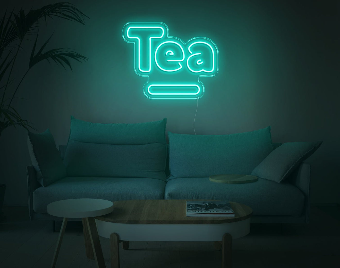 Tea V1 LED Neon Sign - 16inch x 20inchTurquoise