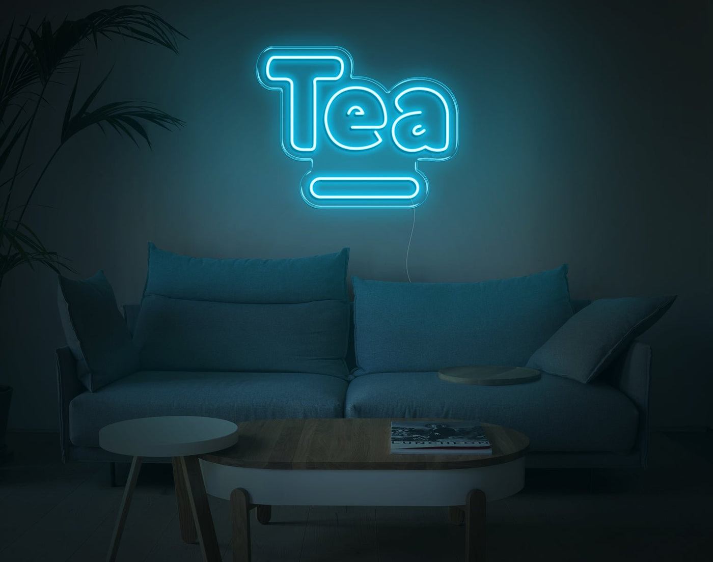Tea V1 LED Neon Sign - 16inch x 20inchBlue