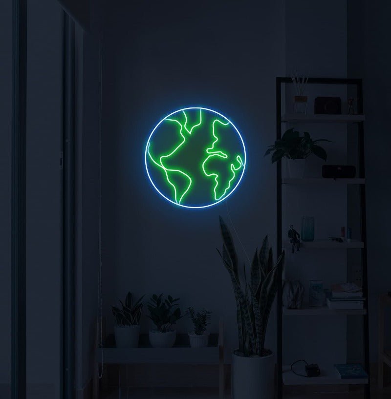 The Planet Earth Neon Sign -