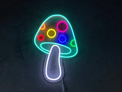 Toadstool Mushroom LED Neon Sign - Color Changing