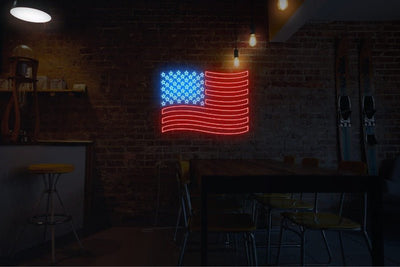 USA Flag Neon Sign -