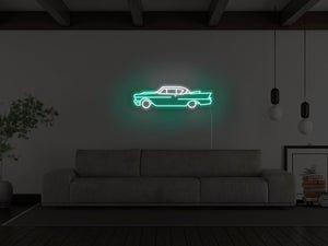 Vintage Cadillac LED Neon Sign - Pink