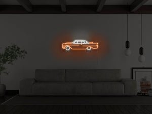 Vintage Cadillac LED Neon Sign - Pink