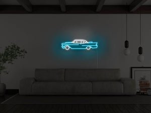Vintage Cadillac LED Neon Sign - Pink