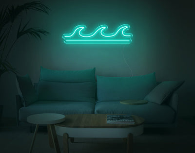 Wave V2 LED Neon Sign - 7inch x 26inchTurquoise