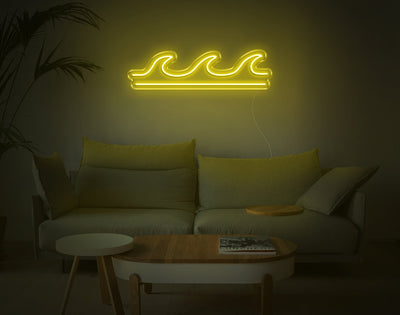 Wave V2 LED Neon Sign - 7inch x 26inchYellow