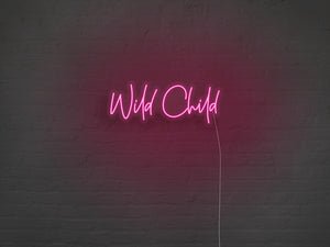 Wild Child LED Neon Sign - Pink