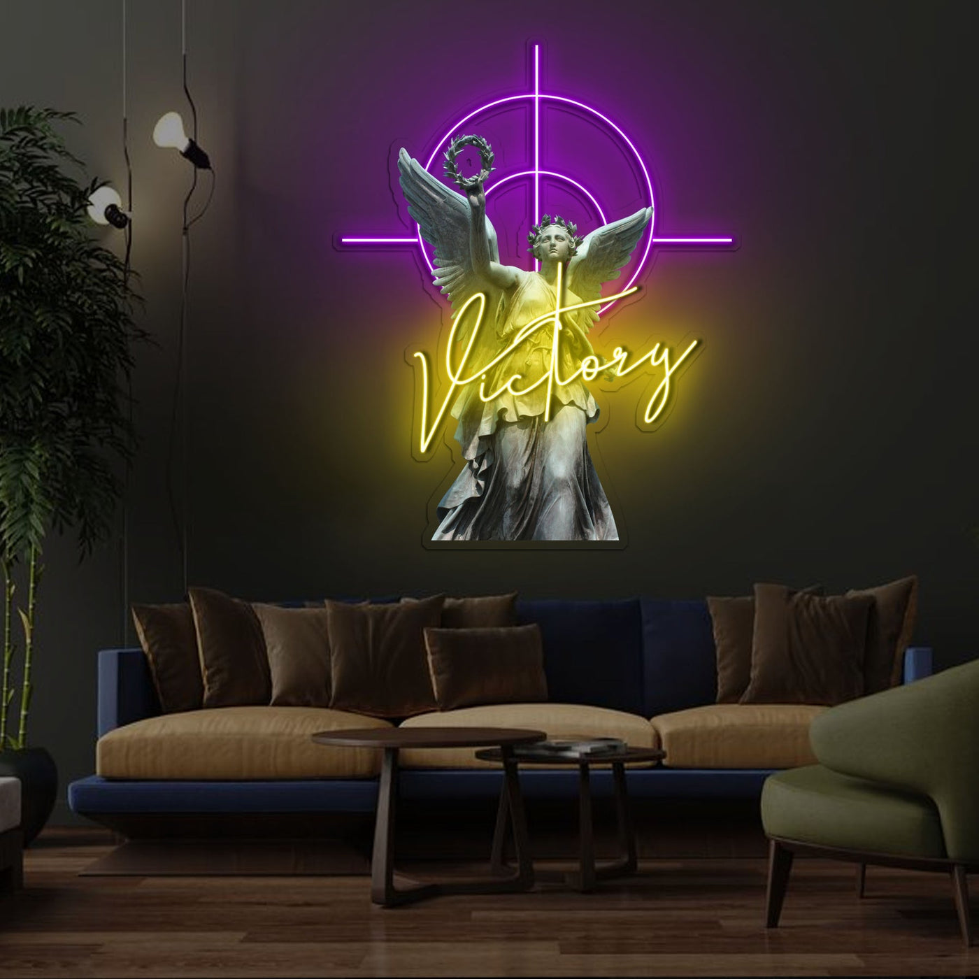 Winged Victory Neon x Acrylic Artwork - 25"x20"LED Neon x Acrylic Print