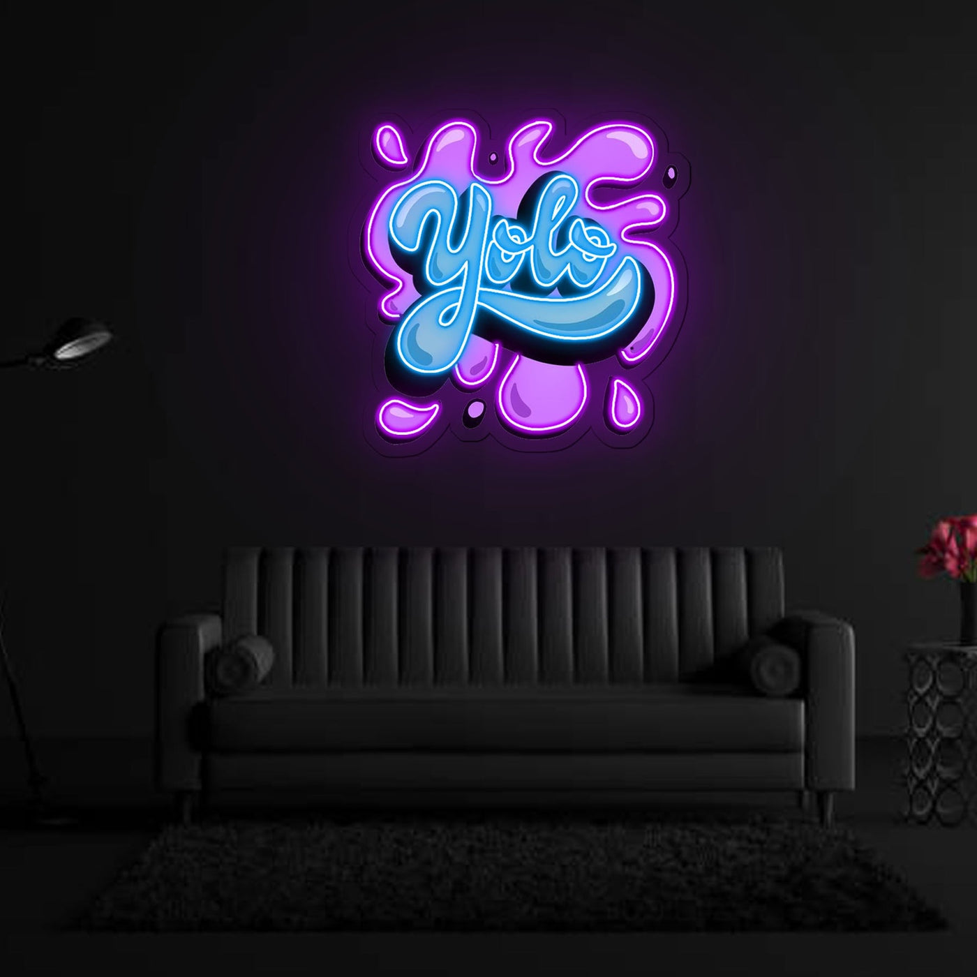 Yolo Neon x Acrylic Artwork - 25"x20"LED Neon x Acrylic Print