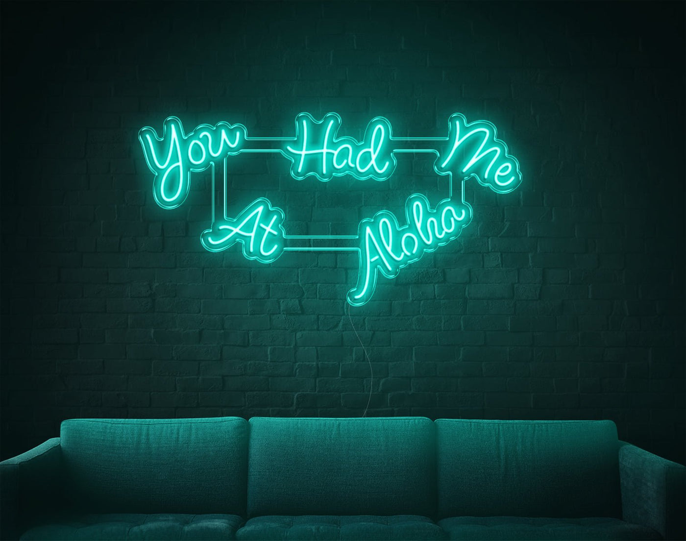 You Had Me At Aloha LED Neon Sign - 21inch x 41inchHot Pink