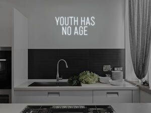 Youth Has No Age LED Neon Sign - Pink