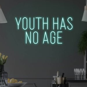 Youth Has No Age LED Neon Sign - Pink