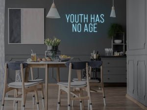 Youth Has No Age LED Neon Sign - Pink